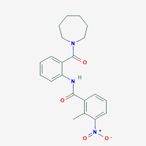 N-[2-(azepan-1-ylcarbonyl)phenyl]-2-methyl-3-nitrobenzamide