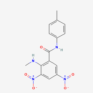 2-(methylamino)-N-(4-methylphenyl)-3,5-dinitrobenzamide