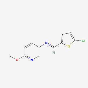 N-[(E)-(5-chlorothiophen-2-yl)methylidene]-6-methoxypyridin-3-amine