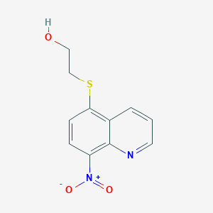 2-[(8-Nitroquinolin-5-yl)sulfanyl]ethanol