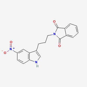 2-[3-(5-nitro-1H-indol-3-yl)propyl]isoindole-1,3-dione