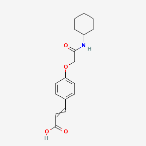 (2E)-3-{4-[(Cyclohexylcarbamoyl)methoxy]phenyl}prop-2-enoic acid