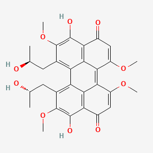molecular formula C30H30O10 B1247525 (-)-Phleichrome CAS No. 56974-44-8