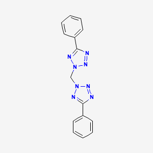 molecular formula C15H12N8 B12475256 2,2'-methanediylbis(5-phenyl-2H-tetrazole) 