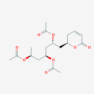molecular formula C18H26O8 B1247528 Cryptocarya Triacetate 