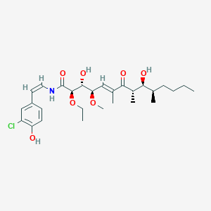 molecular formula C28H42ClNO7 B1247532 Chondrochloren B 