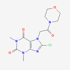 Morpholine, 4-[(8-chloro-1,2,3,6-tetrahydro-1,3-dimethyl-2,6-dioxo-7H-purin-7-yl)acetyl]-