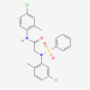 N-(4-chloro-2-methylphenyl)-N~2~-(5-chloro-2-methylphenyl)-N~2~-(phenylsulfonyl)glycinamide