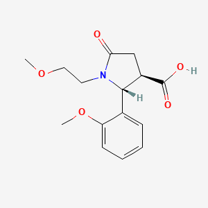 (2R,3R)-1-(2-Methoxy-ethyl)-2-(2-methoxy-phenyl)-5-oxo-pyrrolidine-3-carboxylic acid