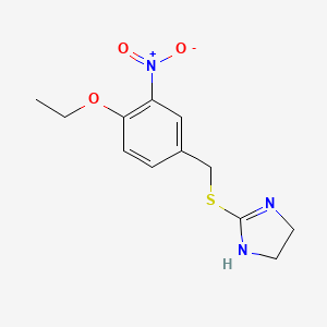 2-[(4-ethoxy-3-nitrobenzyl)sulfanyl]-4,5-dihydro-1H-imidazole