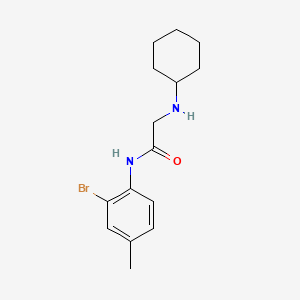 N-(2-bromo-4-methylphenyl)-2-(cyclohexylamino)acetamide