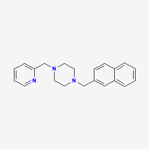 1-(Naphthalen-2-ylmethyl)-4-(pyridin-2-ylmethyl)piperazine