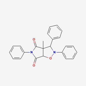 3a-methyl-2,3,5-triphenyldihydro-2H-pyrrolo[3,4-d][1,2]oxazole-4,6(3H,5H)-dione