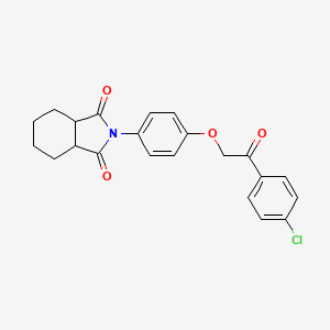 2-{4-[2-(4-chlorophenyl)-2-oxoethoxy]phenyl}hexahydro-1H-isoindole-1,3(2H)-dione