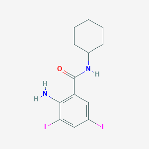 2-amino-N-cyclohexyl-3,5-diiodobenzamide