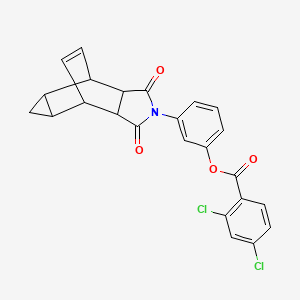 3-(1,3-dioxooctahydro-4,6-ethenocyclopropa[f]isoindol-2(1H)-yl)phenyl 2,4-dichlorobenzoate