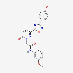 N-(3-methoxyphenyl)-2-[3-[3-(4-methoxyphenyl)-1,2,4-oxadiazol-5-yl]-6-oxopyridazin-1(6H)-yl]acetamide