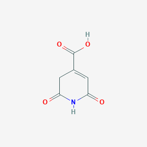 molecular formula C6H5NO4 B12475584 2,6-Dioxo-1,2,3,6-Tetrahydropyridine-4-Carboxylic Acid 