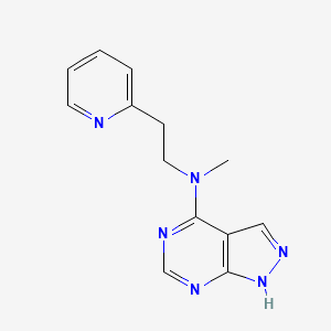 N-methyl-N-[2-(pyridin-2-yl)ethyl]-1H-pyrazolo[3,4-d]pyrimidin-4-amine