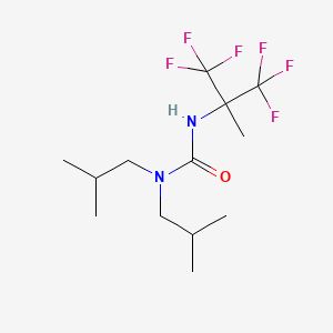 3-(1,1,1,3,3,3-Hexafluoro-2-methylpropan-2-yl)-1,1-bis(2-methylpropyl)urea