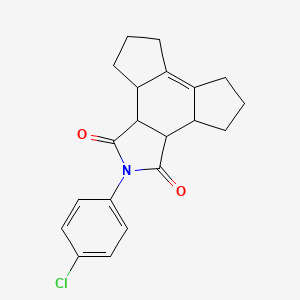 2-(4-Chloro-phenyl)-3a,3b,4,5,6,7,8,9,9a,9b-decahydro-2-aza-trindene-1,3-dione