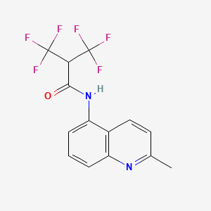 3,3,3-trifluoro-N-(2-methylquinolin-5-yl)-2-(trifluoromethyl)propanamide