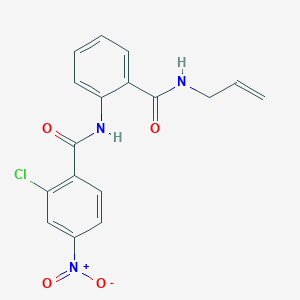 2-chloro-4-nitro-N-[2-(prop-2-en-1-ylcarbamoyl)phenyl]benzamide