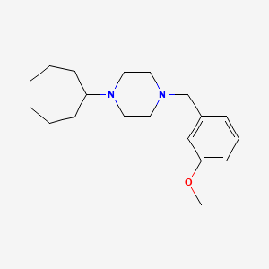 1-Cycloheptyl-4-[(3-methoxyphenyl)methyl]piperazine