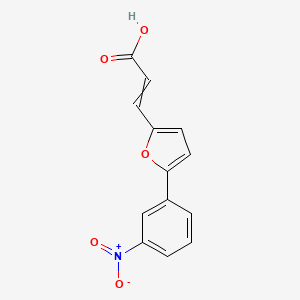 3-[5-(3-Nitrophenyl)furan-2-yl]prop-2-enoic acid