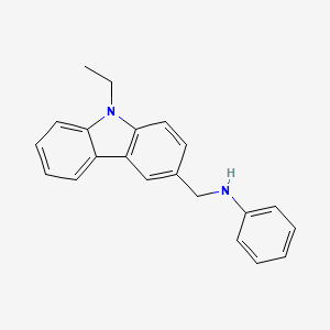 N-[(9-ethylcarbazol-3-yl)methyl]aniline