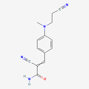 2-Cyano-3-[4-(2-cyanoethyl-methyl-amino)phenyl]prop-2-enamide