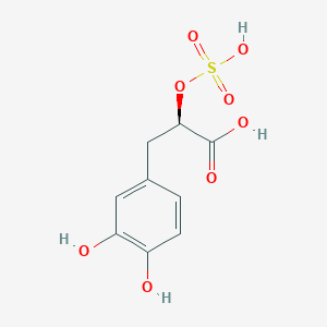 molecular formula C9H10O8S B1247581 Tichocarpol B 