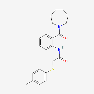 N-[2-(azepan-1-ylcarbonyl)phenyl]-2-[(4-methylphenyl)sulfanyl]acetamide