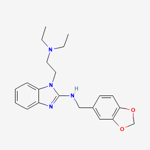 N-(1,3-benzodioxol-5-ylmethyl)-1-[2-(diethylamino)ethyl]-1H-benzimidazol-2-amine