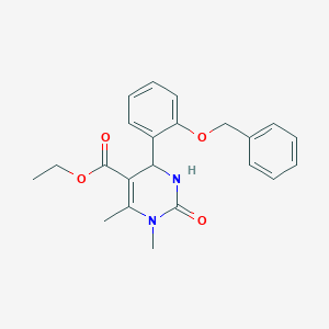 Ethyl 4-[2-(benzyloxy)phenyl]-1,6-dimethyl-2-oxo-1,2,3,4-tetrahydropyrimidine-5-carboxylate