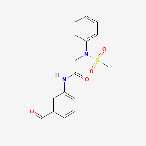 N-(3-Acetyl-phenyl)-2-(methanesulfonyl-phenyl-amino)-acetamide