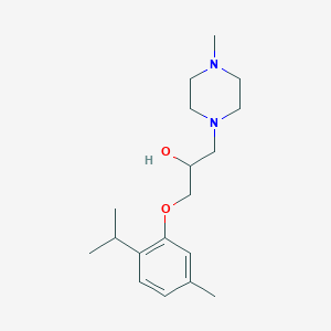 1-(4-Methylpiperazin-1-yl)-3-[5-methyl-2-(propan-2-yl)phenoxy]propan-2-ol