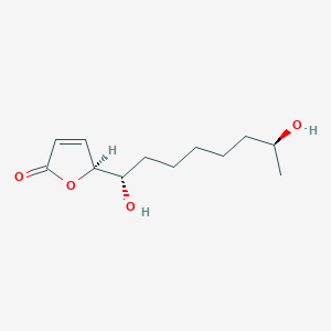 molecular formula C12H20O4 B1247587 2(5H)-Furanone, 5-[(1S,7S)-1,7-dihydroxyoctyl]-, (5S)- CAS No. 164521-26-0