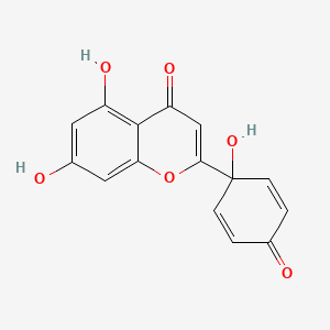 molecular formula C15H10O6 B1247589 Protoapigenone 