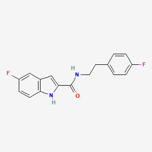 5-fluoro-N-[2-(4-fluorophenyl)ethyl]-1H-indole-2-carboxamide