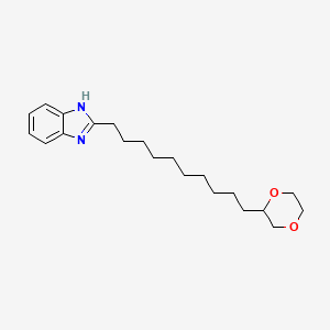 2-[10-(1,4-dioxan-2-yl)decyl]-1H-benzimidazole