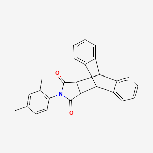 17-(2,4-Dimethylphenyl)-17-azapentacyclo[6.6.5.0~2,7~.0~9,14~.0~15,19~]nonadeca-2,4,6,9,11,13-hexaene-16,18-dione (non-preferred name)