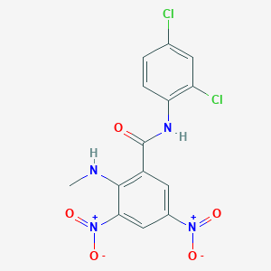 N-(2,4-dichlorophenyl)-2-(methylamino)-3,5-dinitrobenzamide