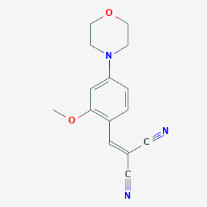 [2-Methoxy-4-(morpholin-4-yl)benzylidene]propanedinitrile