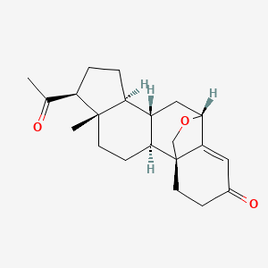 molecular formula C21H28O3 B1247599 6beta,19-Epoxypregn-4-ene-3,20-dione 