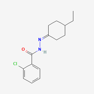 molecular formula C15H19ClN2O B12476008 2-chloro-N'-(4-ethylcyclohexylidene)benzohydrazide 