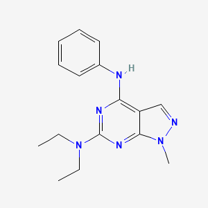 N~6~,N~6~-diethyl-1-methyl-N~4~-phenyl-1H-pyrazolo[3,4-d]pyrimidine-4,6-diamine