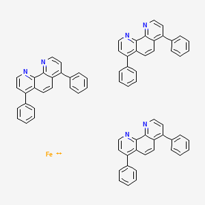 molecular formula C72H48FeN6+2 B1247602 4,7-Diphenyl-1,10-phenanthroline;iron(2+) 