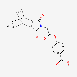 methyl 4-{[(1,3-dioxooctahydro-4,6-ethenocyclopropa[f]isoindol-2(1H)-yl)acetyl]oxy}benzoate