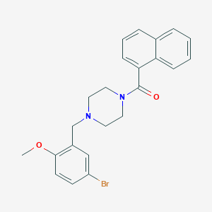 [4-(5-Bromo-2-methoxybenzyl)piperazin-1-yl](naphthalen-1-yl)methanone